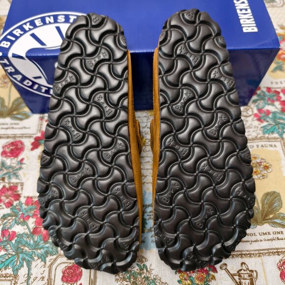 👑POSH NWT Women's Mink Suede Birkenstock Boston Shoes - Narrow Fit - Picture 3 of 5